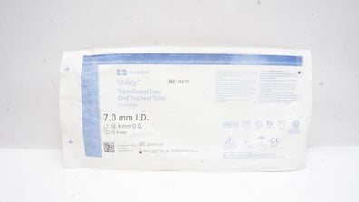 Covidien 18870 Shiley TaperGuard EVac Oral Tracheal tube 7.0ID x 10.4OD x 25.4mm